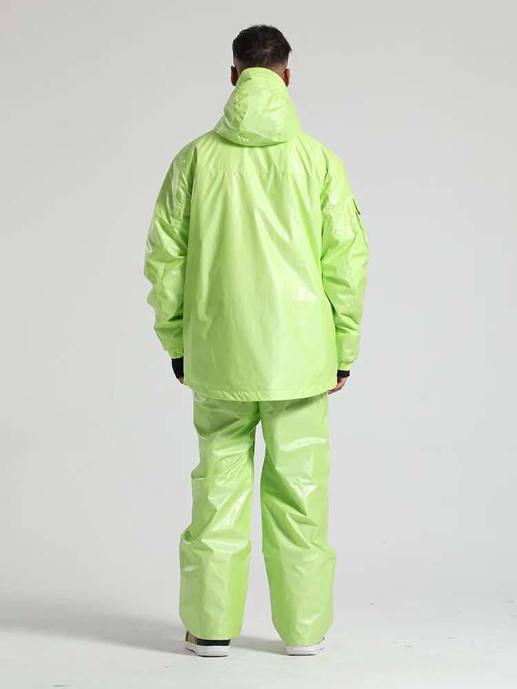 Men's White Dazzling Ski Suit