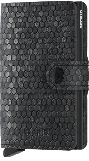 Mini Wallet | Hexagon Black