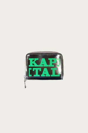 Mirror Leather THUMBS-UP Mini Wallet - Green