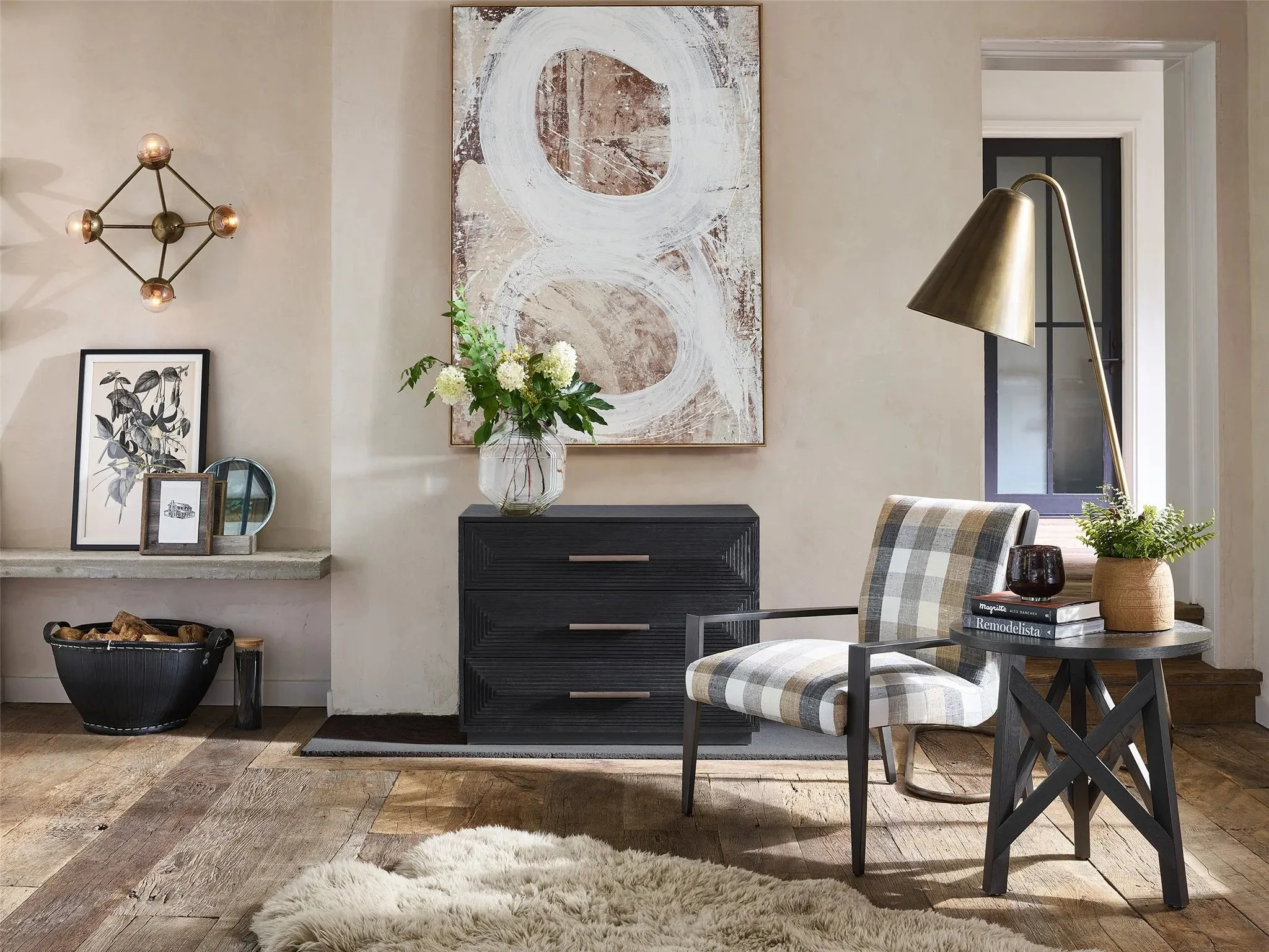 Modern Farmhouse Collins Chest- Charcoal