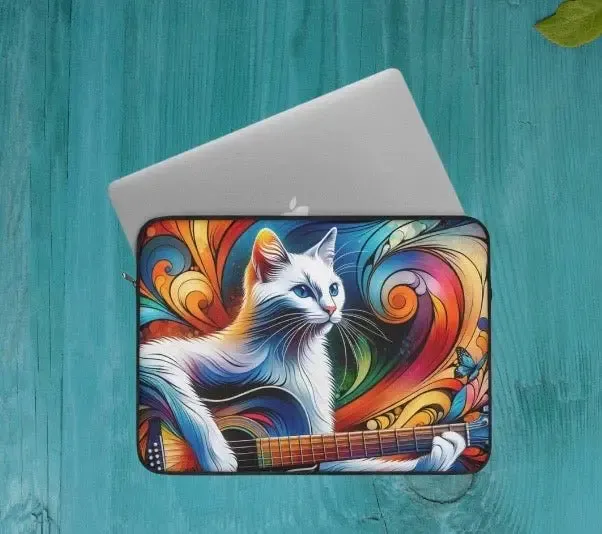 Musical Kaleidoscope Cat Lover  - Laptop Sleeve