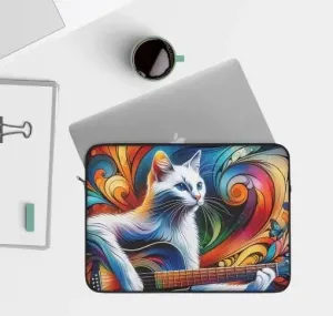 Musical Kaleidoscope Cat Lover  - Laptop Sleeve