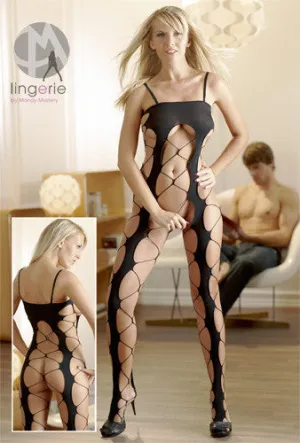 Net Catsuit crotchless