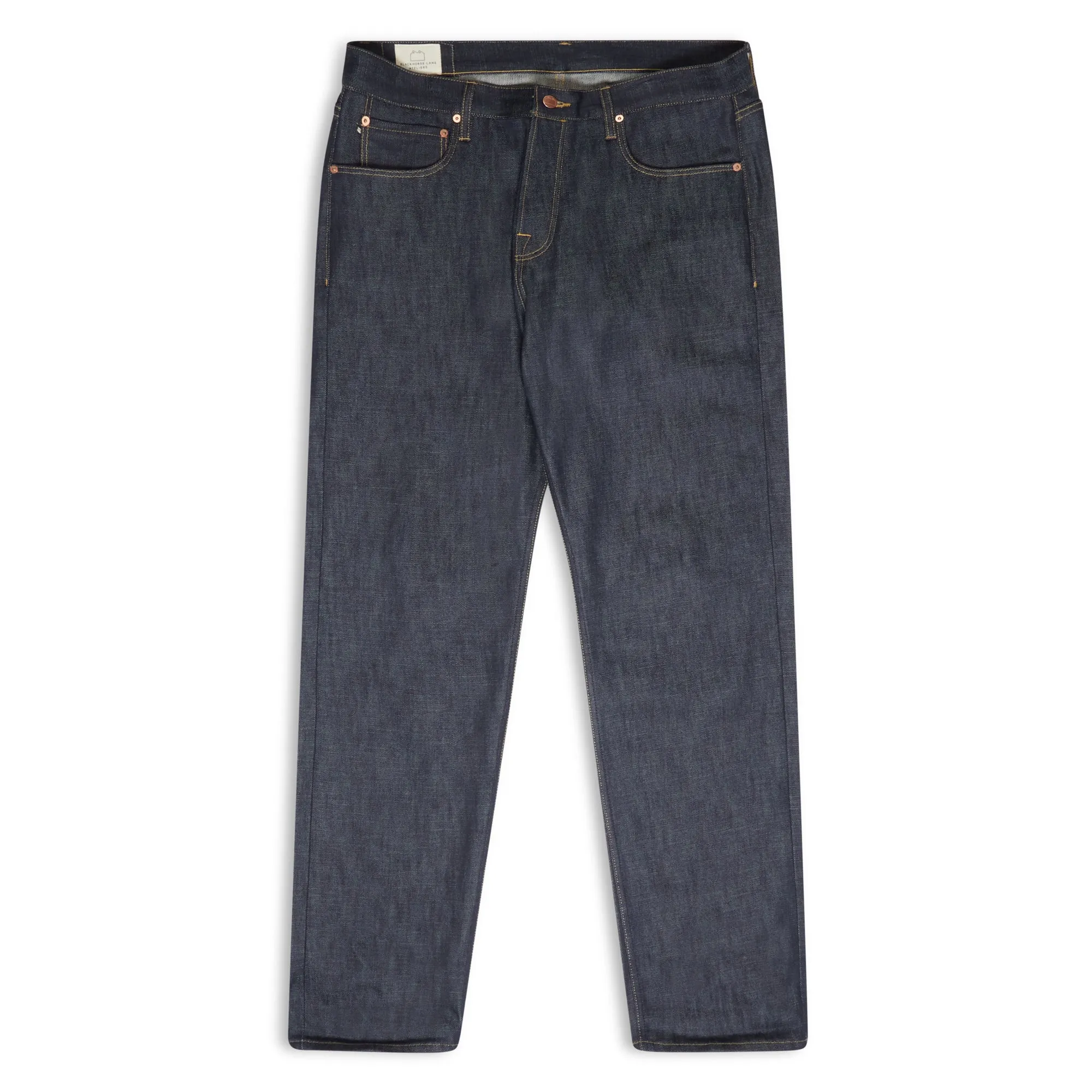 NW1 RELAXED STRAIGHT INDIGO 14OZ JAPANESE RAW SELVEDGE MENS JEANS