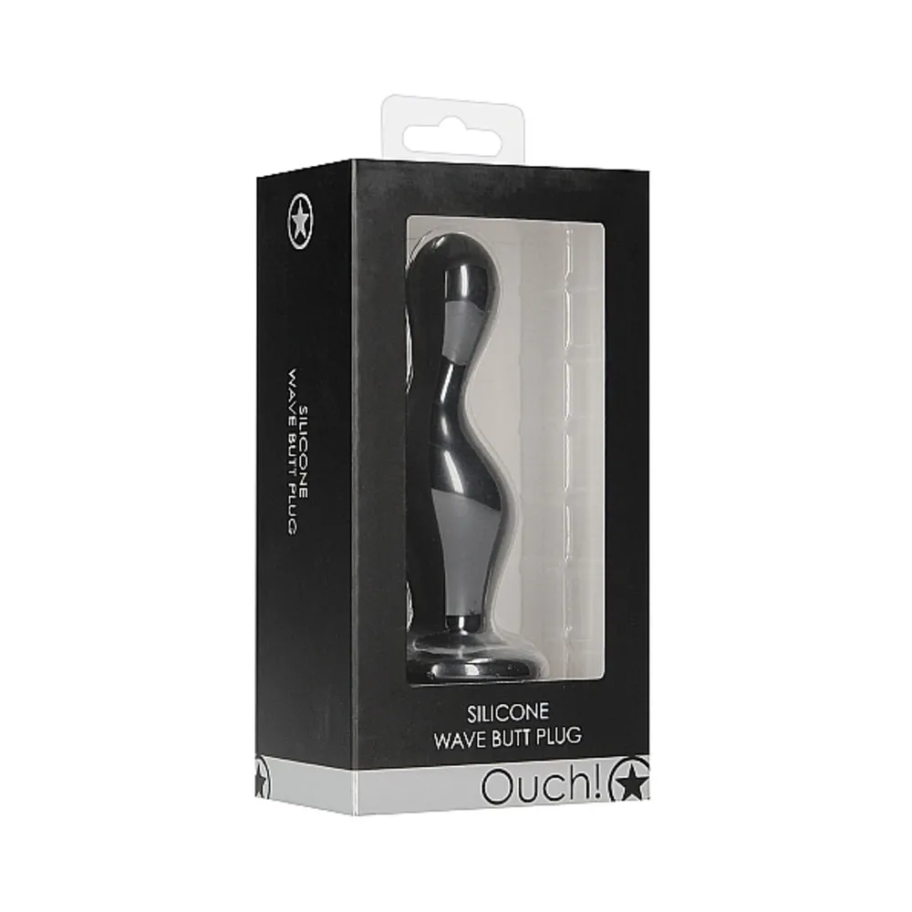 Ouch Wave Butt Plug Black
