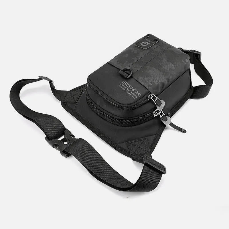 Outdoor Sports Purse For Men Durable Oxford Crossbody Leg Bag
