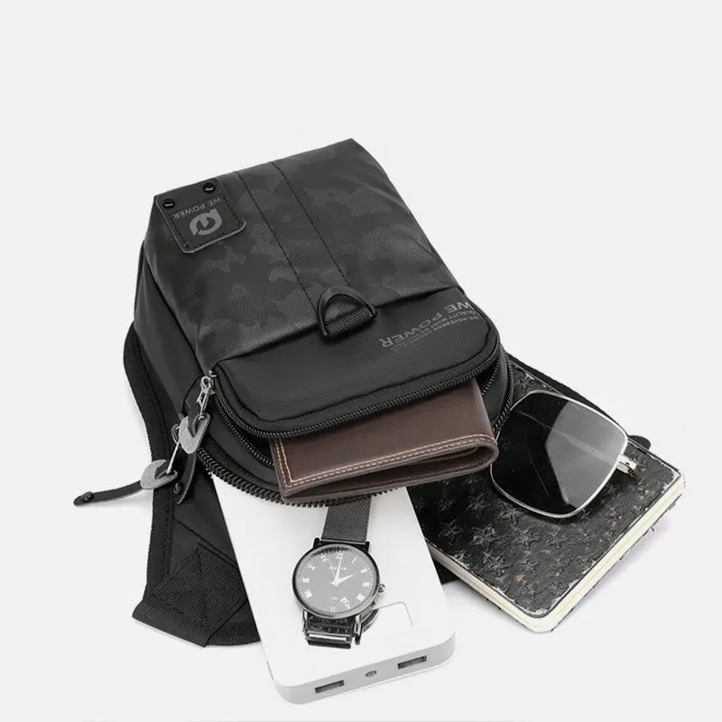 Outdoor Sports Purse For Men Durable Oxford Crossbody Leg Bag
