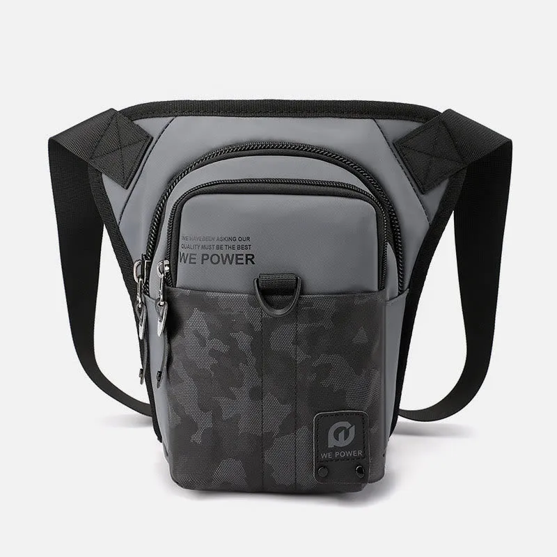 Outdoor Sports Purse For Men Durable Oxford Crossbody Leg Bag