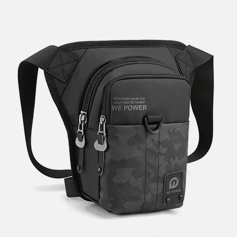 Outdoor Sports Purse For Men Durable Oxford Crossbody Leg Bag