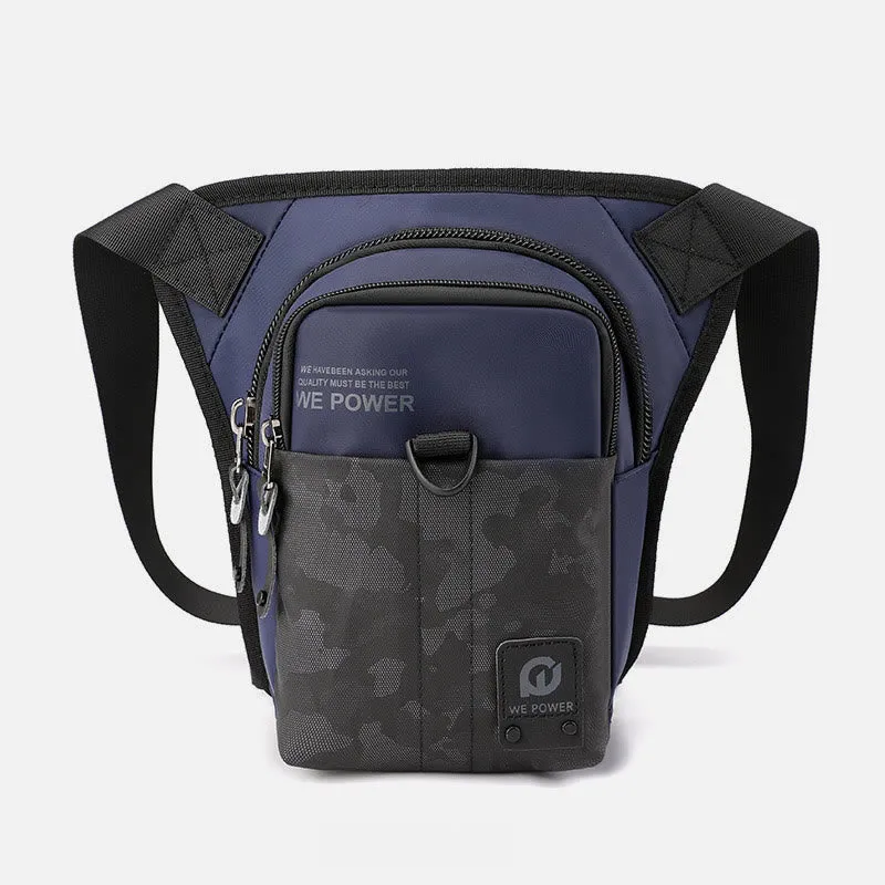 Outdoor Sports Purse For Men Durable Oxford Crossbody Leg Bag