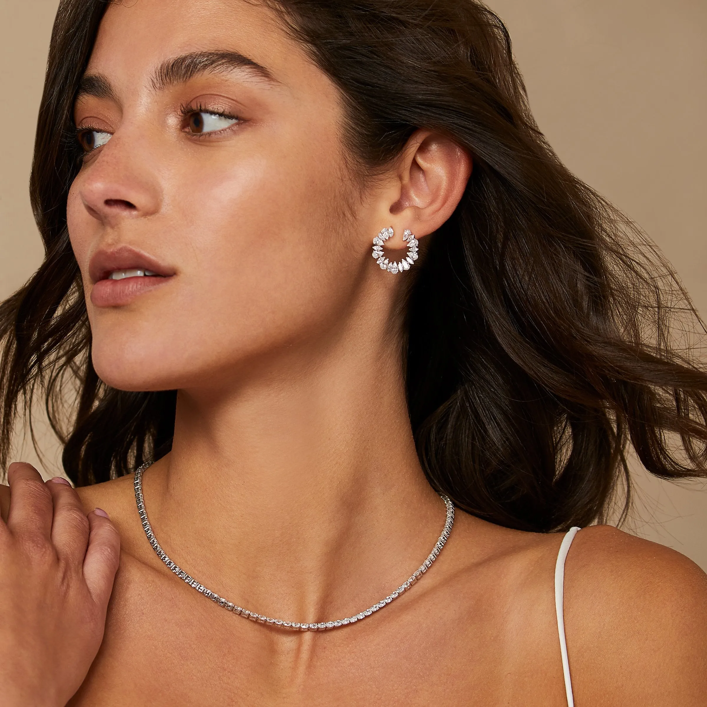 OVAL TENNIS NECKLACE