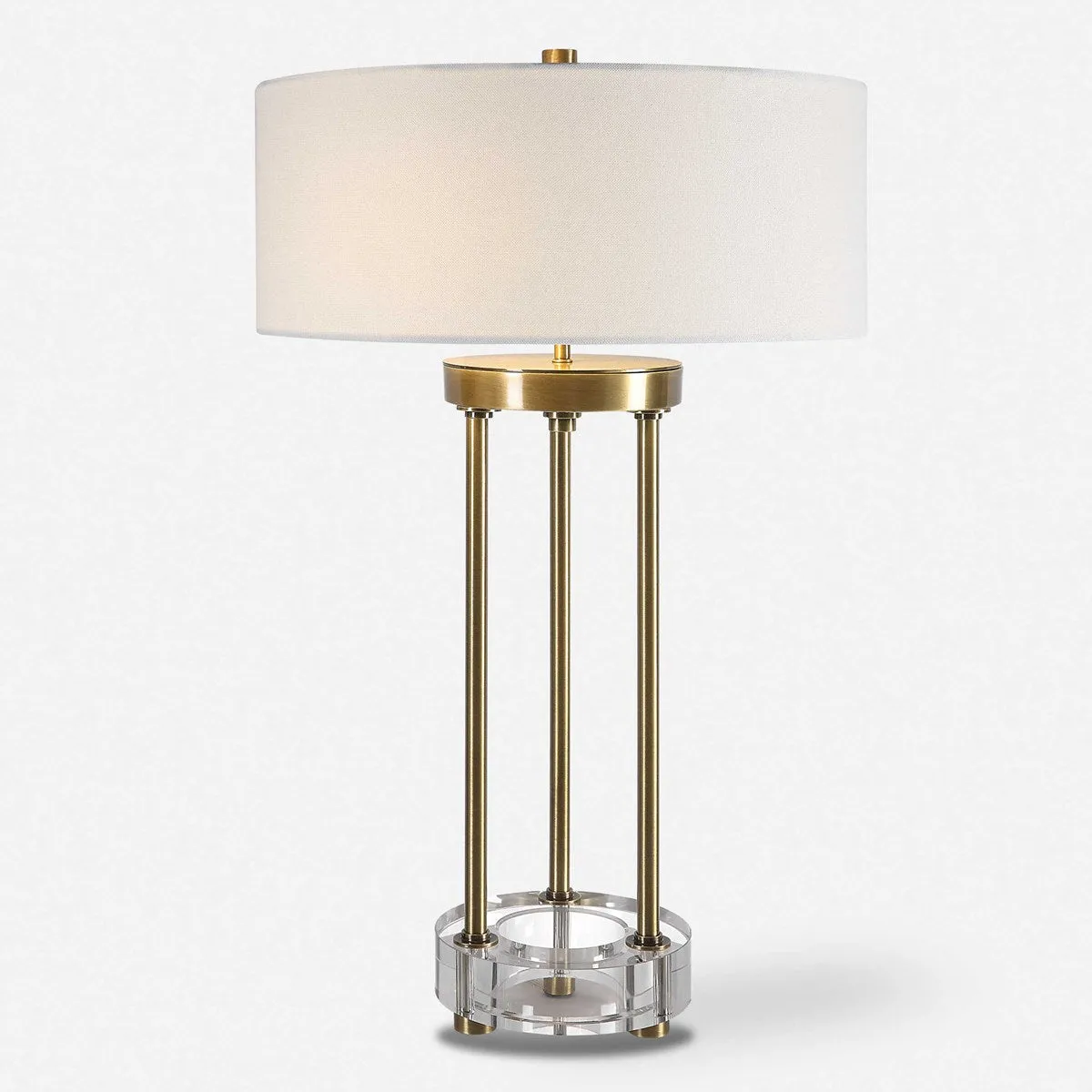 Pantheon Brass Rod Table Lamp