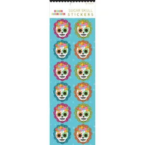 Party Partners Sugar Skull Foam Stickers 12pk