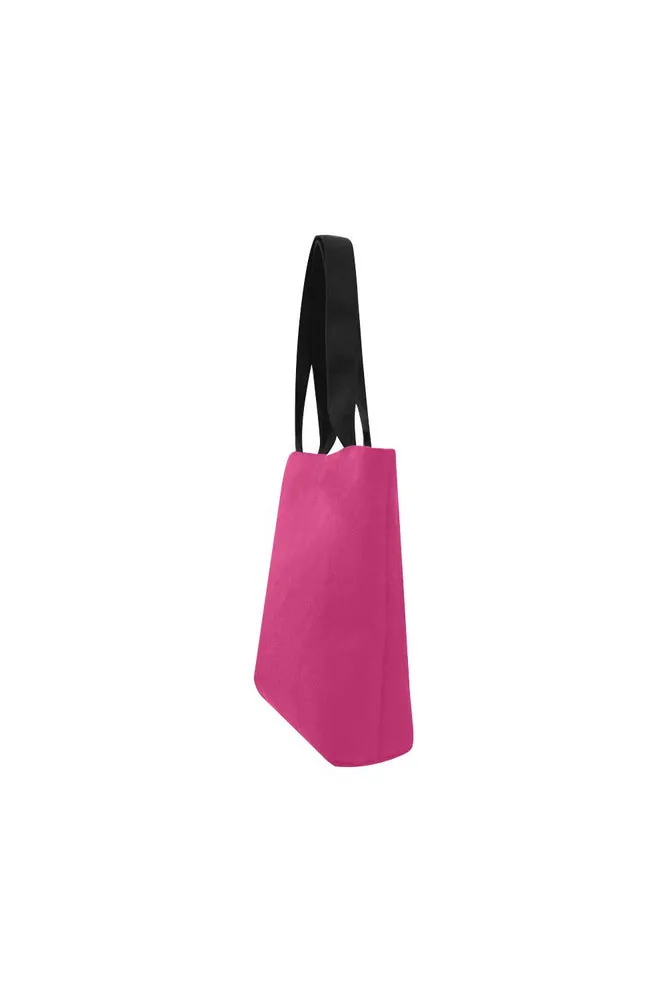Peacock Pink Canvas Tote Bag