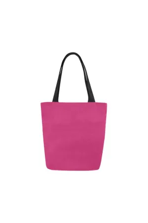 Peacock Pink Canvas Tote Bag
