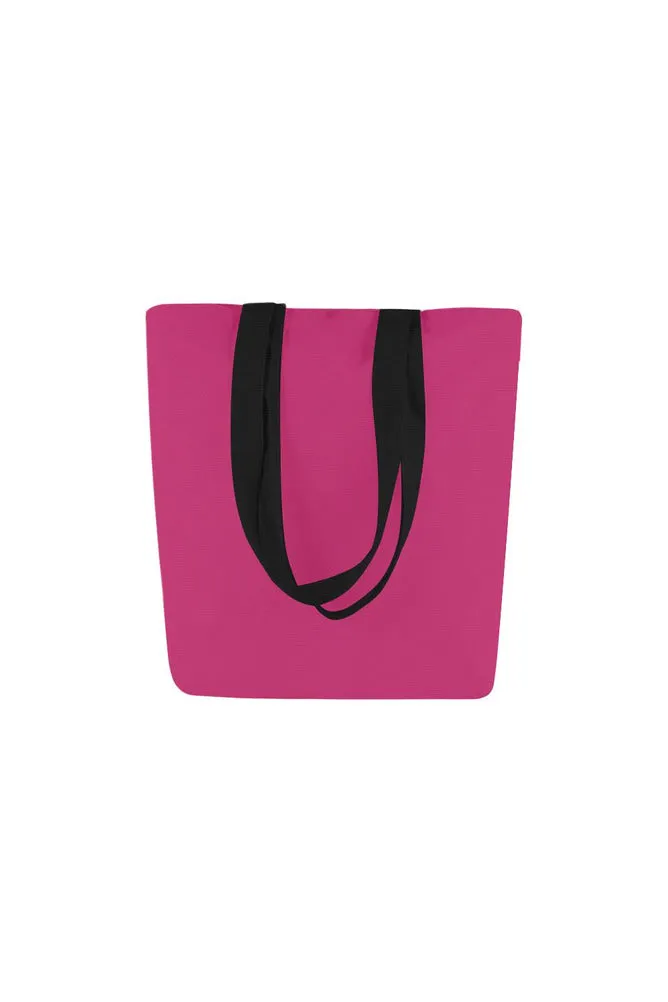Peacock Pink Canvas Tote Bag