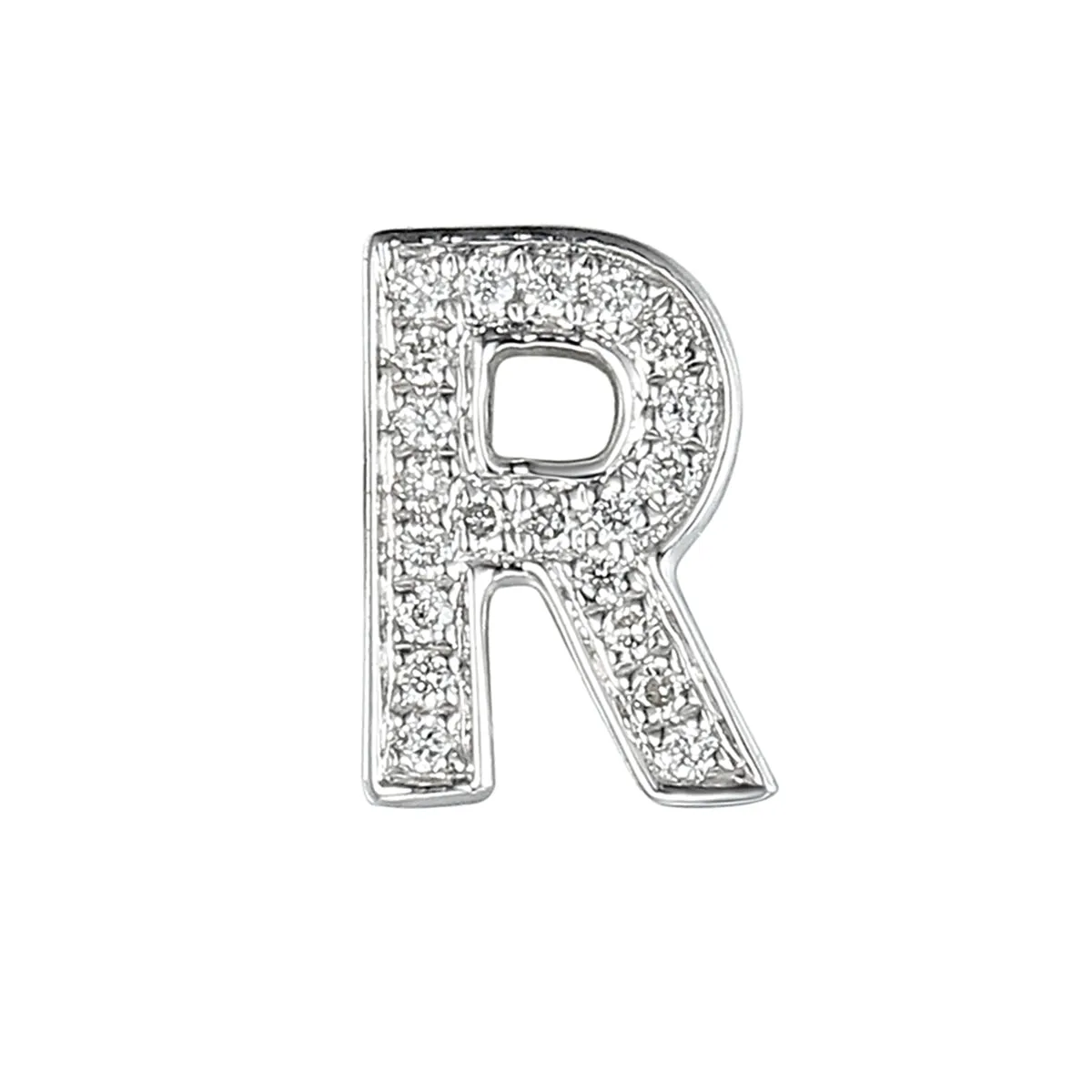 Personalised Luxury Diamond Double Letter Necklace | 9K White Gold