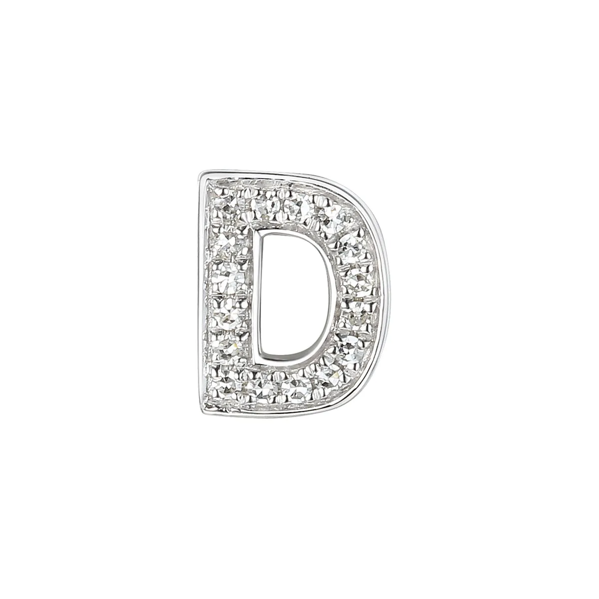 Personalised Luxury Diamond Letter Necklace | 9K White Gold