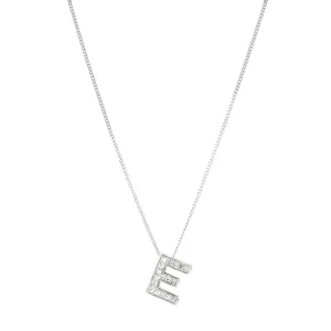 Personalised Luxury Diamond Letter Necklace | 9K White Gold