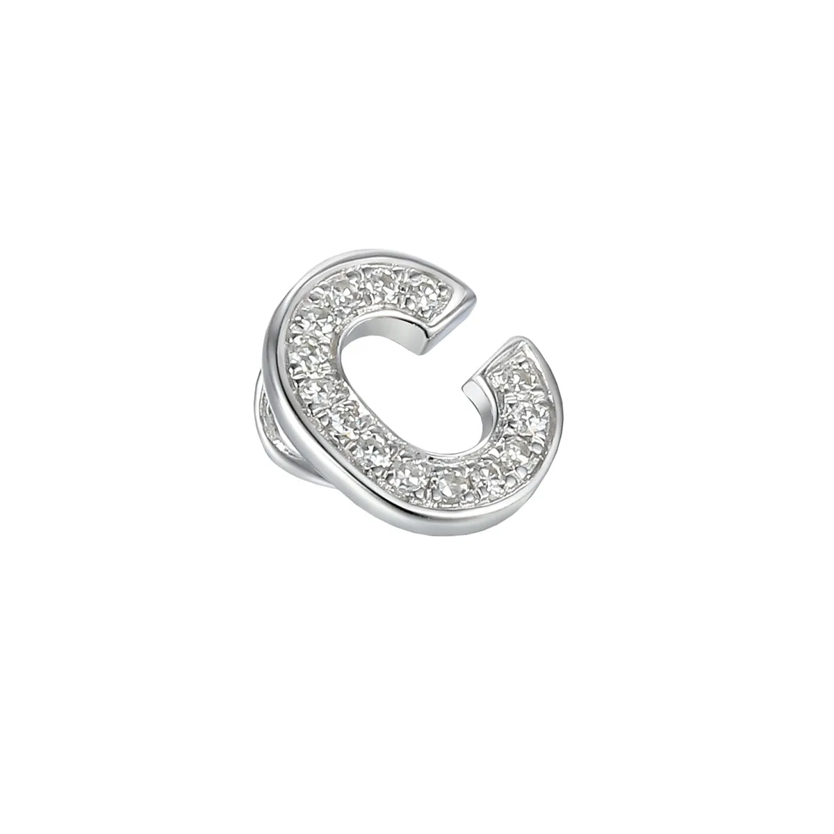 Personalised Luxury Diamond Letter Necklace | 9K White Gold