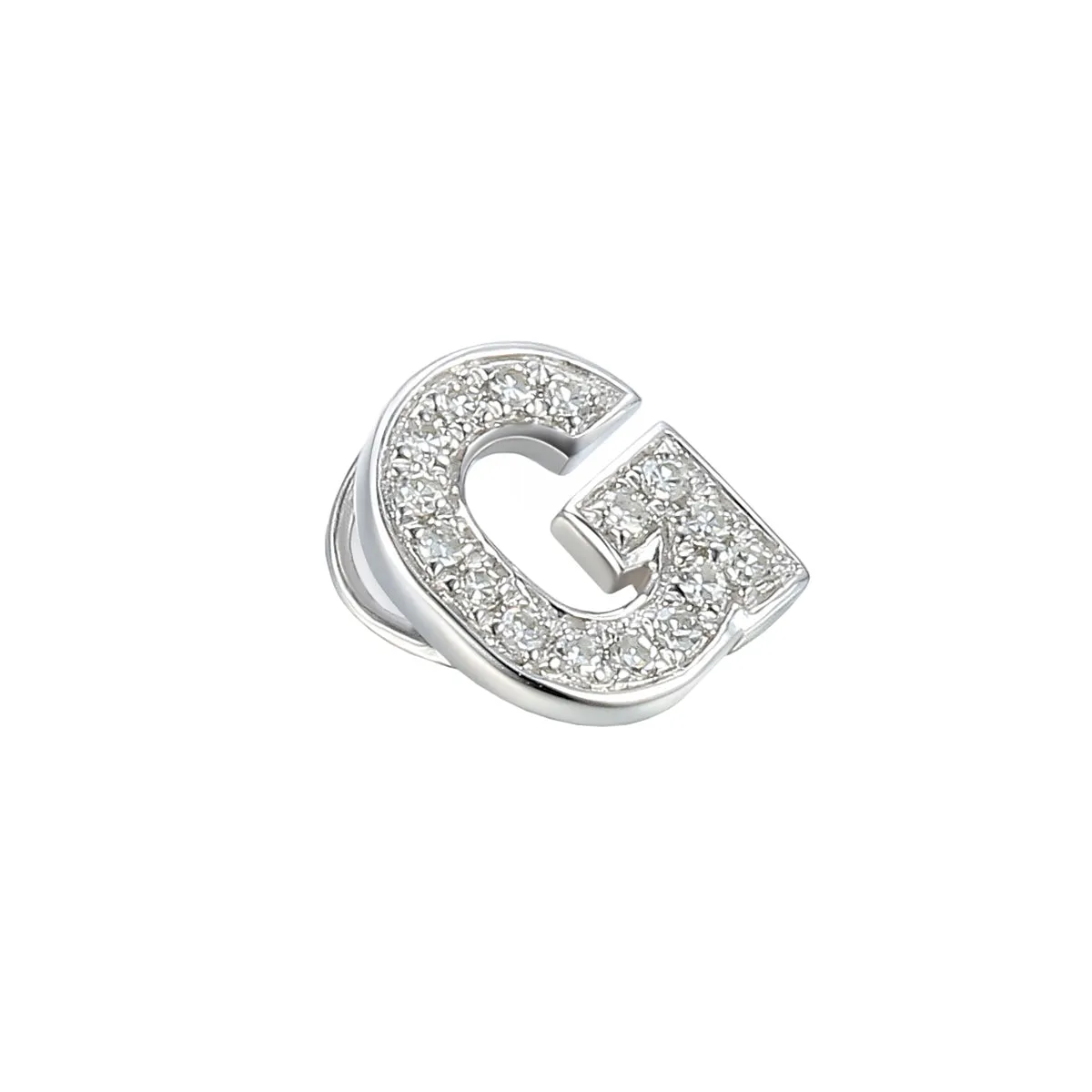 Personalised Luxury Diamond Letter Necklace | 9K White Gold