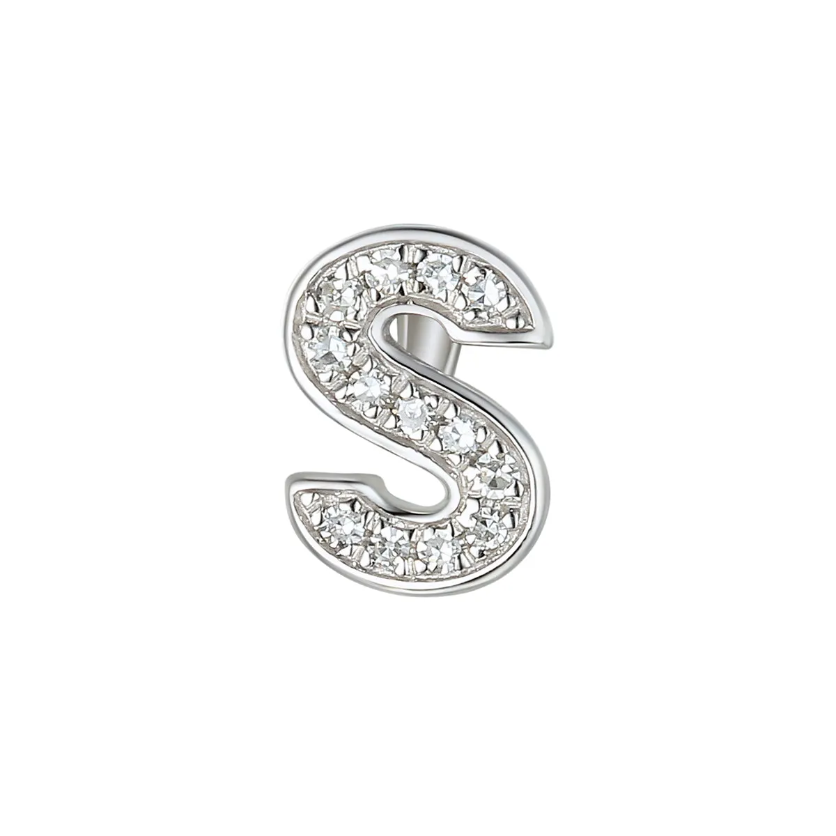 Personalised Luxury Diamond Letter Necklace | 9K White Gold