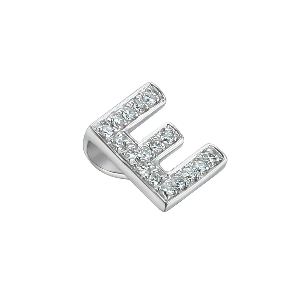Personalised Luxury Diamond Letter Necklace | 9K White Gold