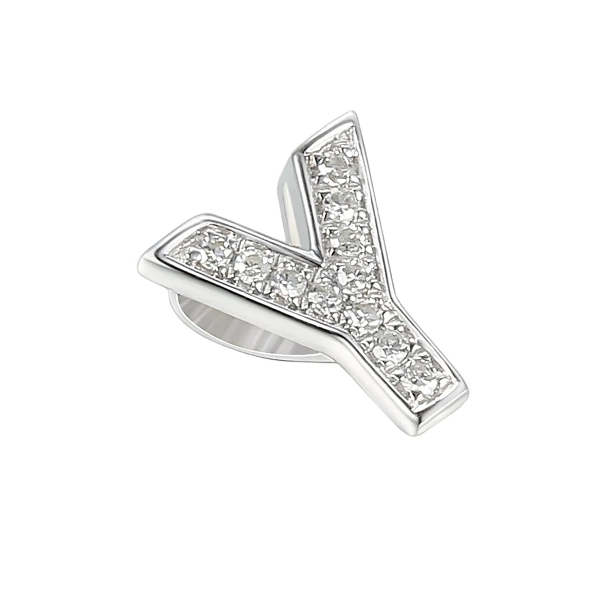 Personalised Luxury Diamond Letter Necklace | 9K White Gold