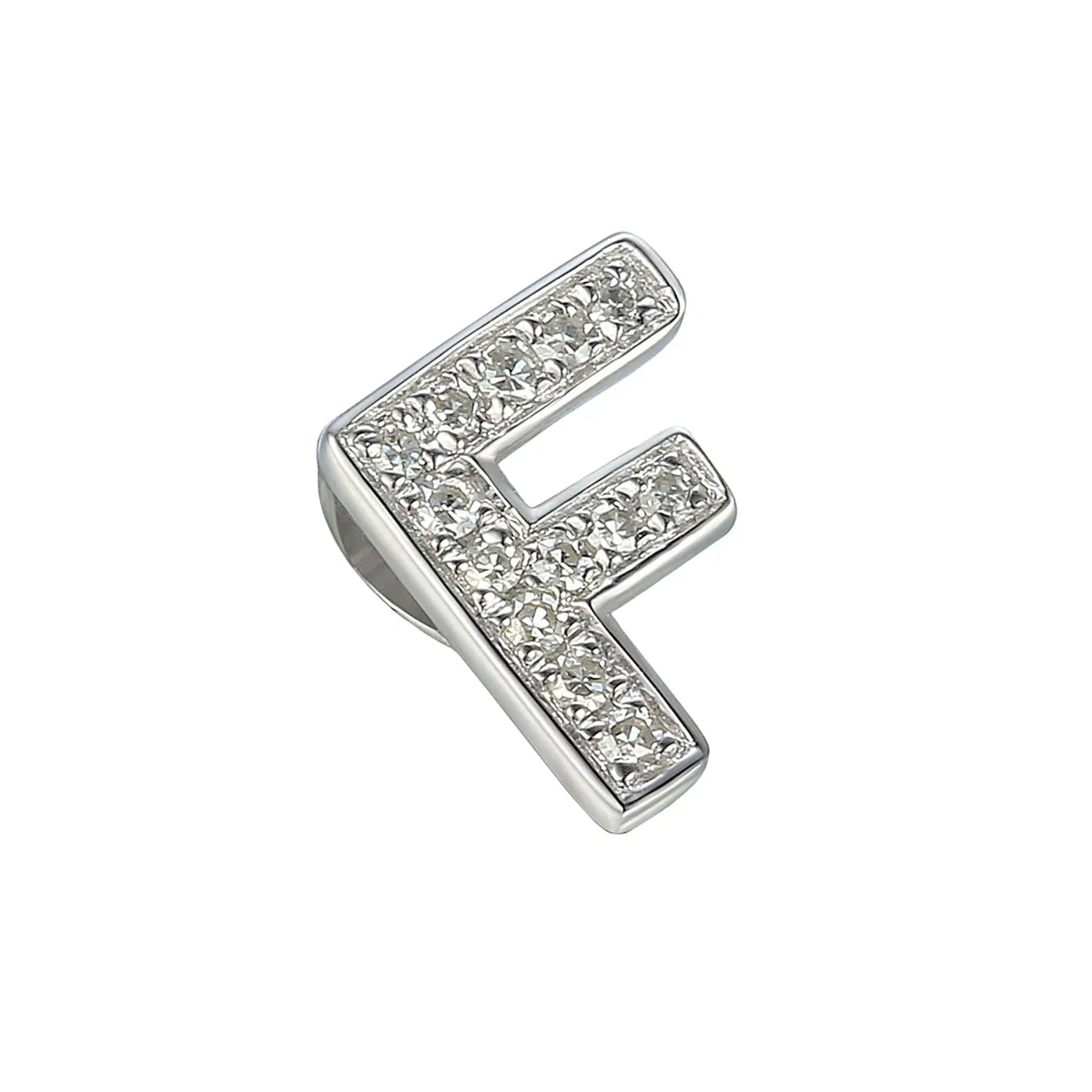 Personalised Luxury Diamond Letter Necklace | 9K White Gold