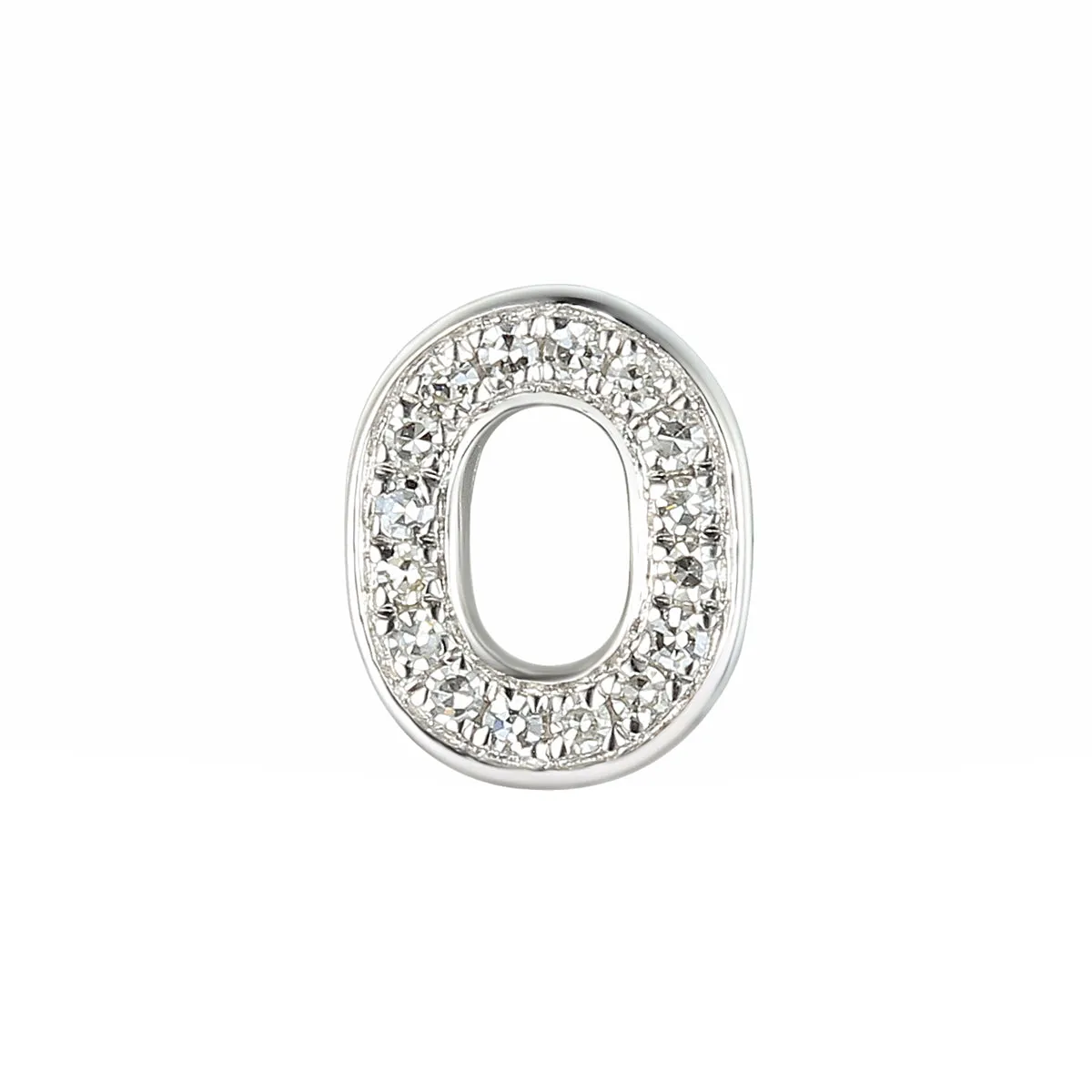 Personalised Luxury Diamond Letter Necklace | 9K White Gold