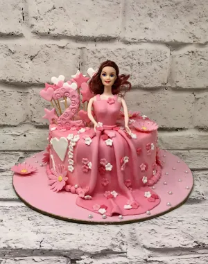 Pink Gown Cake