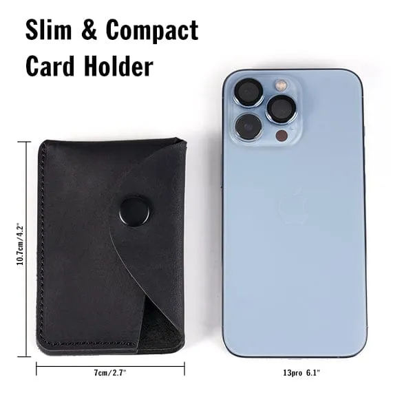PJ32 Minimalist Leather Card Case Wallet