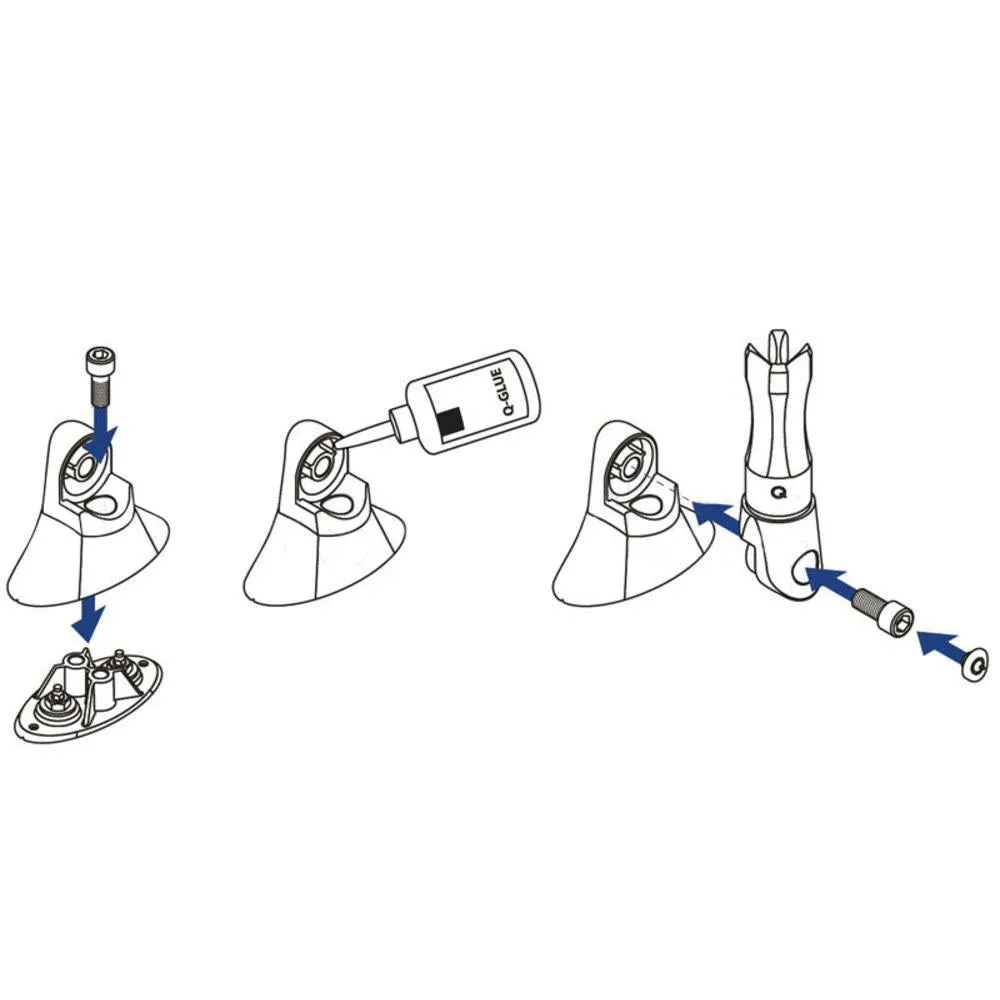 Q-railing Adjustable Round Profile Balluster Post Base