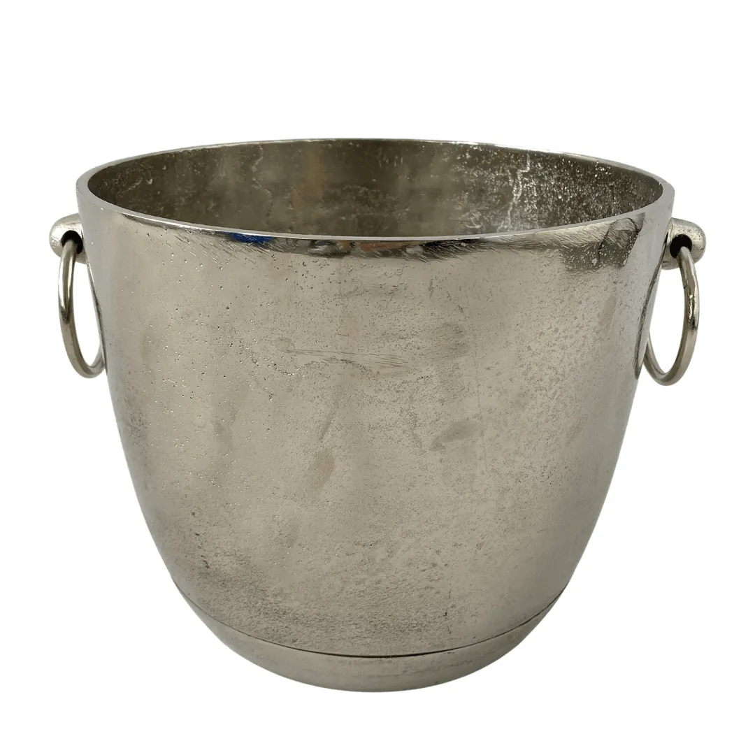 Raw Nickel Vintage Champagne Bucket