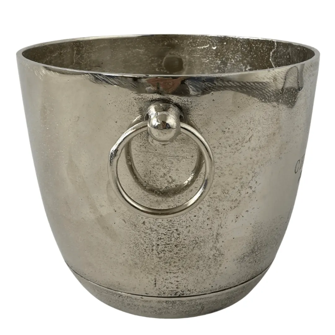 Raw Nickel Vintage Champagne Bucket