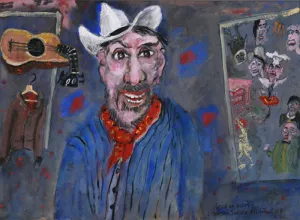 (Red on Blue) Country Singer