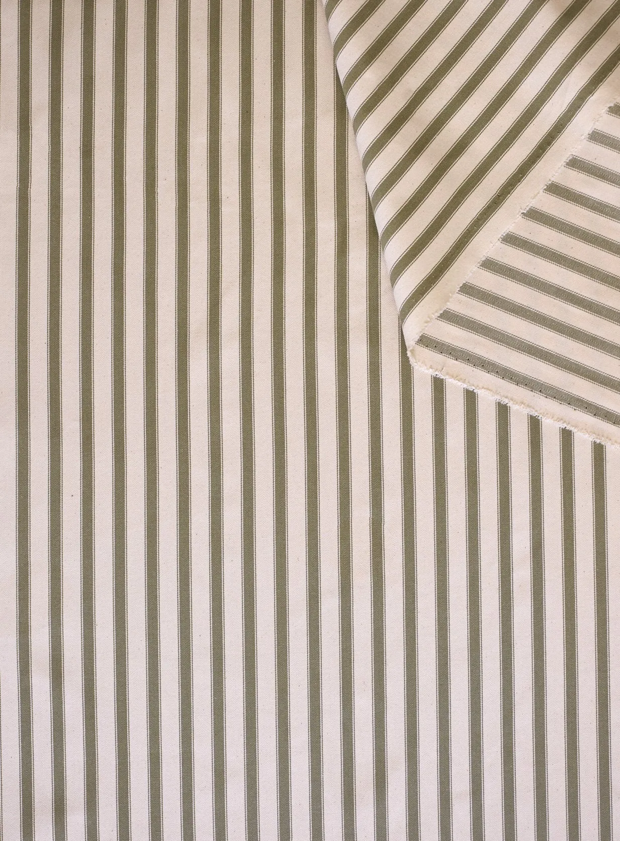 Remy Footstool, Sage Stripe