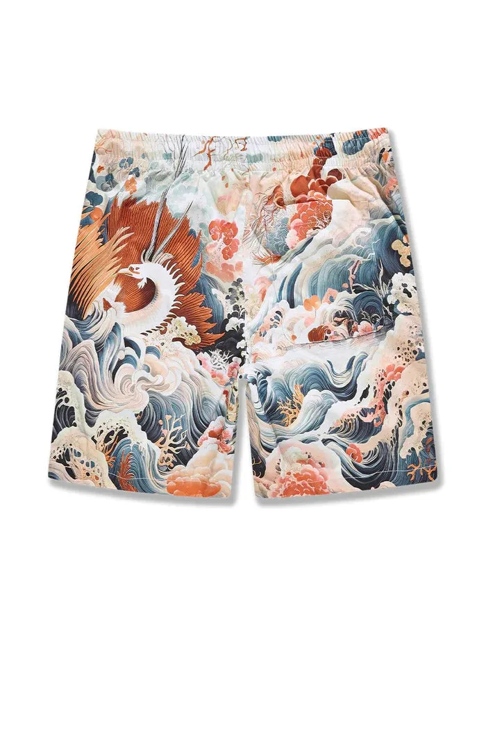 Retro - Ibiza Lounge Shorts - Coral