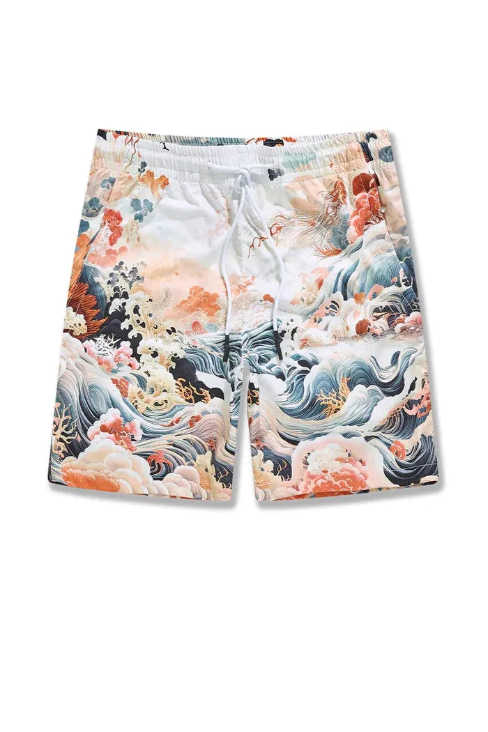 Retro - Ibiza Lounge Shorts - Coral