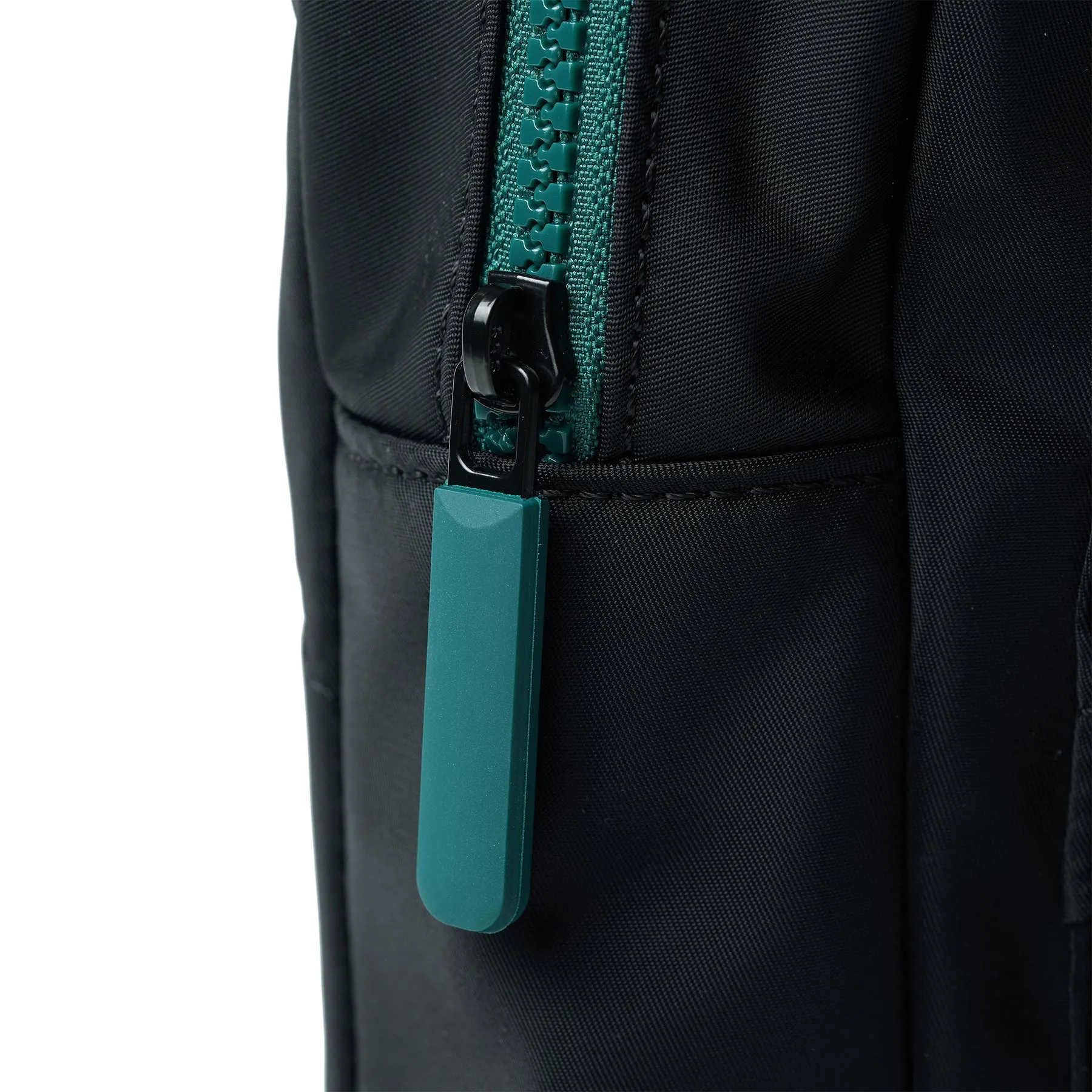 ROKA All Black Willesden B Teal Large Recycled Nylon Bag
