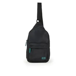 ROKA All Black Willesden B Teal Large Recycled Nylon Bag