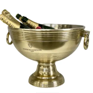 Round Champagne Bucket | Gold