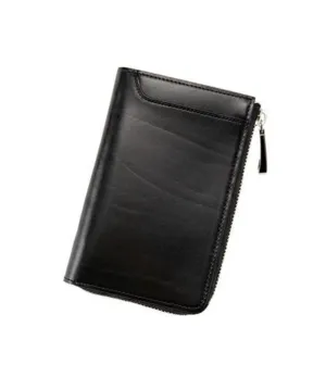 RS & Vegetable Tanning Bi-fold L-shaped Zipper Wallet