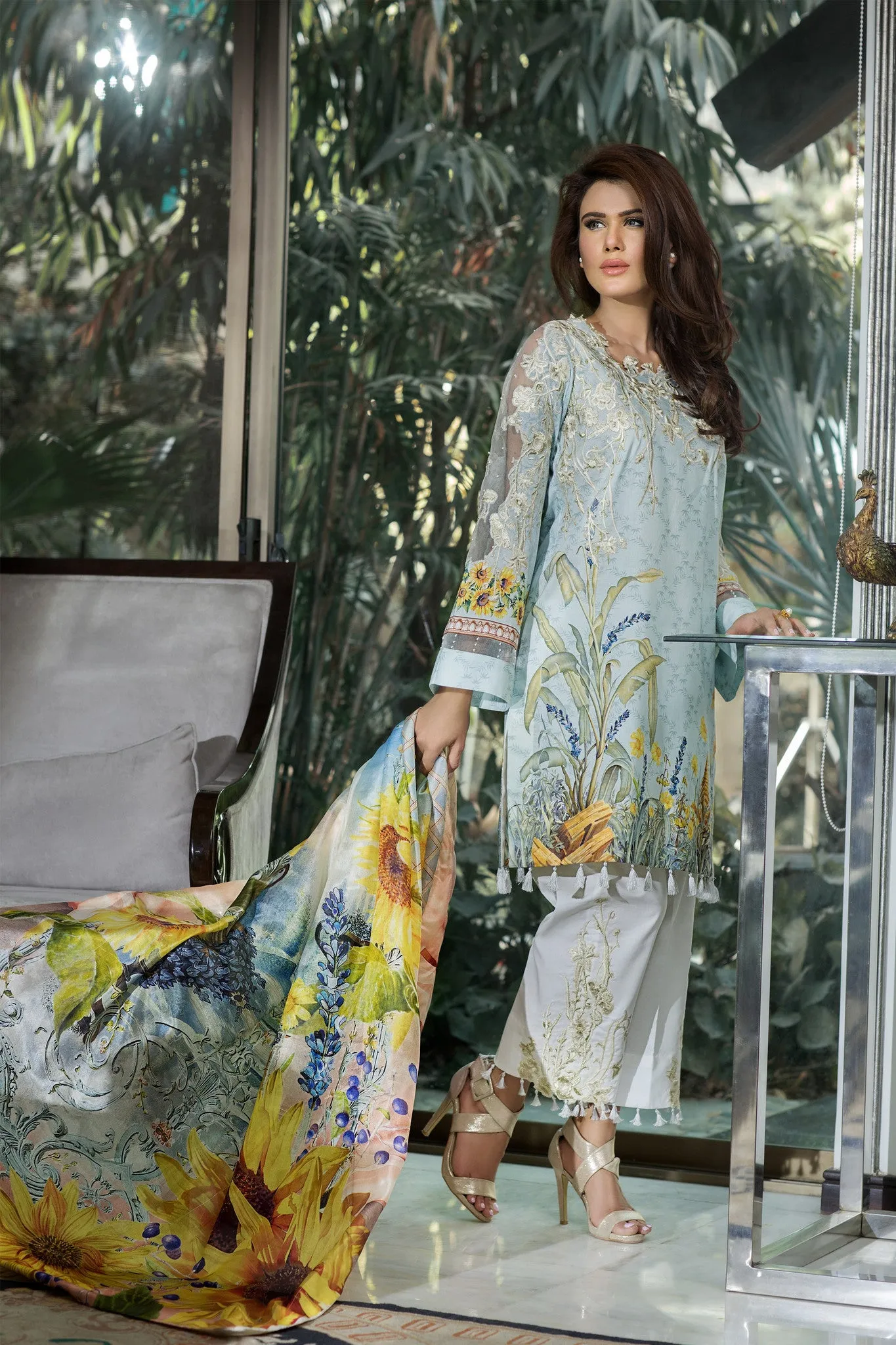 Rungrez Festive Lawn Collection 2016 – Dazzling Sunflower
