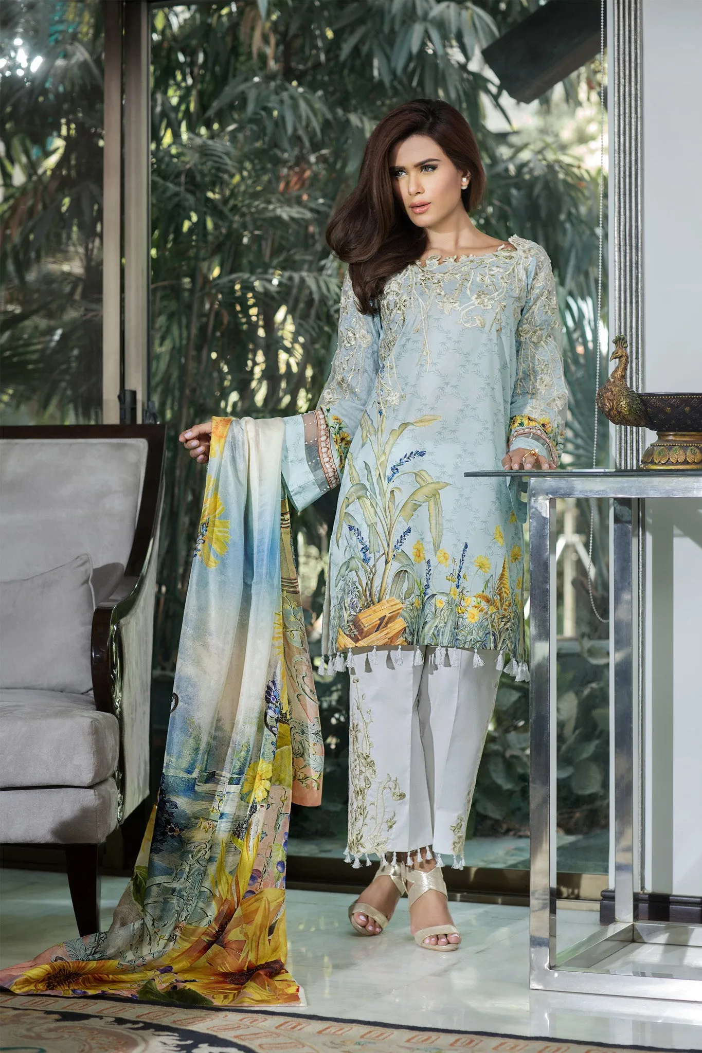 Rungrez Festive Lawn Collection 2016 – Dazzling Sunflower