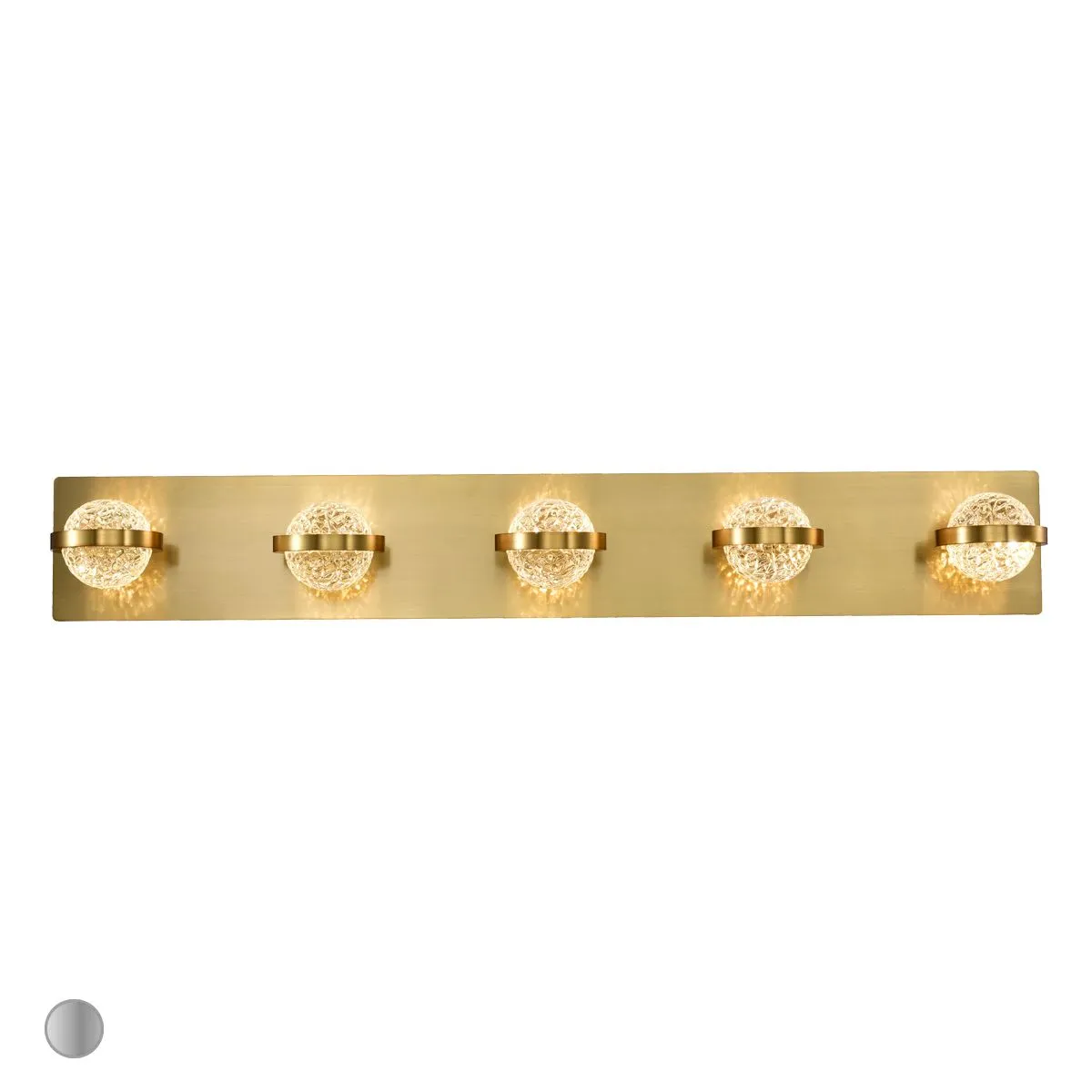 Ryder 33 in 5 Lights LED Bath Bar Gold finish
