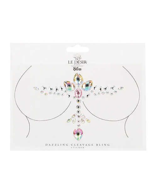 Shots Bliss Dazzling Cleavage Bling Sticker O/s