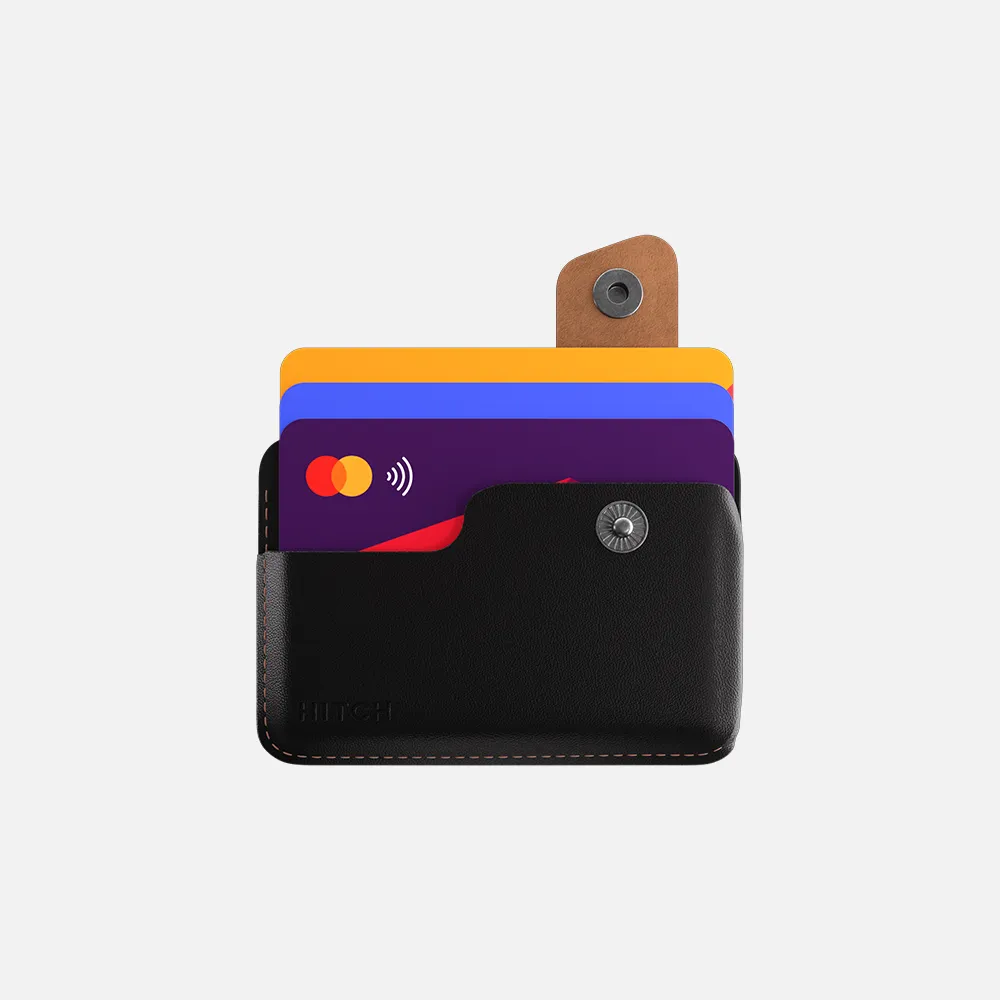 Snap Cardholder - Black/Brown