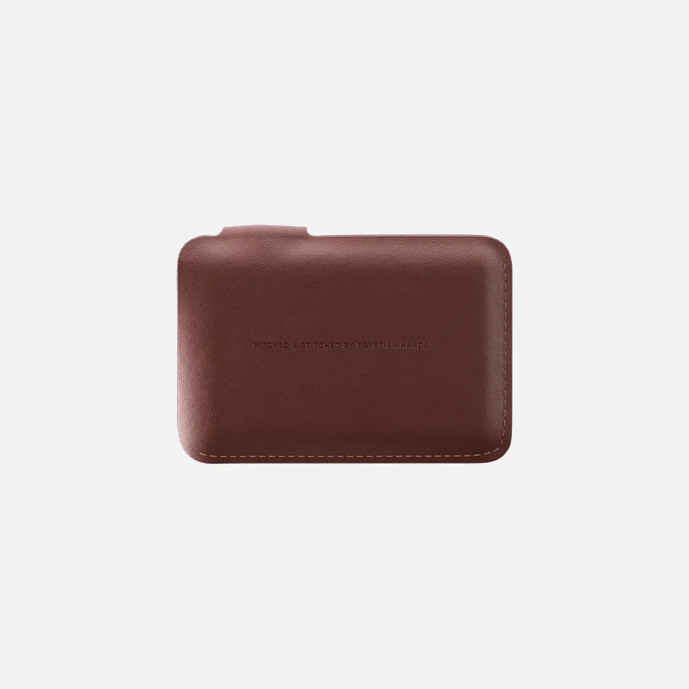 Snap Cardholder - Black/Brown