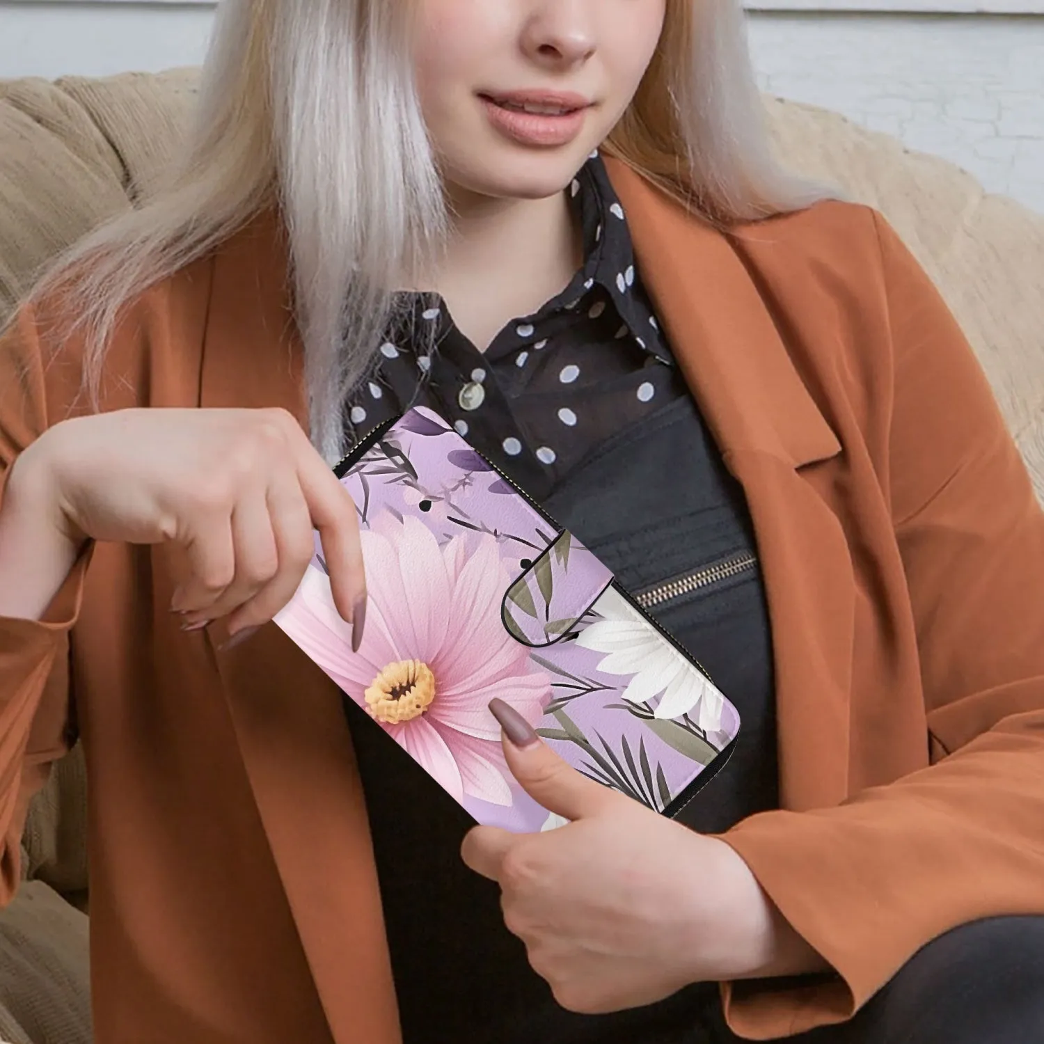 Spring Breeze | Long Leather Wallet